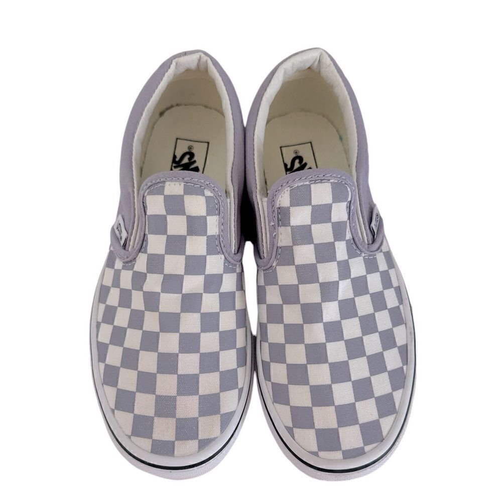 VANS kids Classic Slip-On Checkerboard Shoes EUC